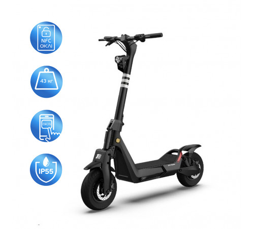 Електросамокат OKAI ES800 Panther Off-Road Black 12", 1500(3000)W, Dual Motor, 19.2Ah, 50km, 60km\h, 35%, NFC, App, 43kg (ES800-B)