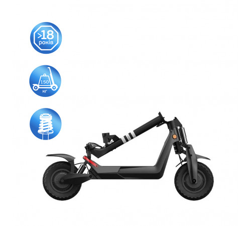 Електросамокат OKAI ES800 Panther Off-Road Black 12", 1500(3000)W, Dual Motor, 19.2Ah, 50km, 60km\h, 35%, NFC, App, 43kg (ES800-B)