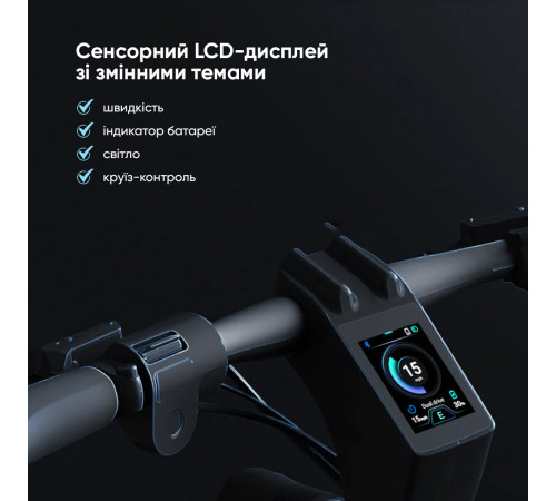 Електросамокат OKAI ES800 Panther Off-Road Black 12", 1500(3000)W, Dual Motor, 19.2Ah, 50km, 60km\h, 35%, NFC, App, 43kg (ES800-B)