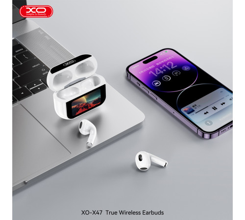 Бездротові навушники XO X47 Earbuds 4nd Generation Smart Screen