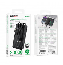 УМБ Power Bank Borofone BJ84A Smooth 20000mAh (with cable Type-C+Lightning+USB+Micro)