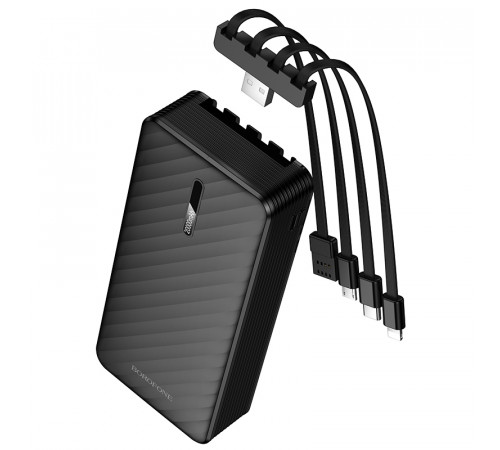 УМБ Power Bank Borofone BJ84A Smooth 20000mAh (with cable Type-C+Lightning+USB+Micro)