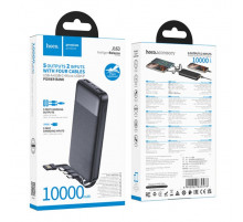 УМБ Power Bank Hoco J163 Wonderful 10000mAh 2A (with cable Type-C+Lightning+USB+Micro)