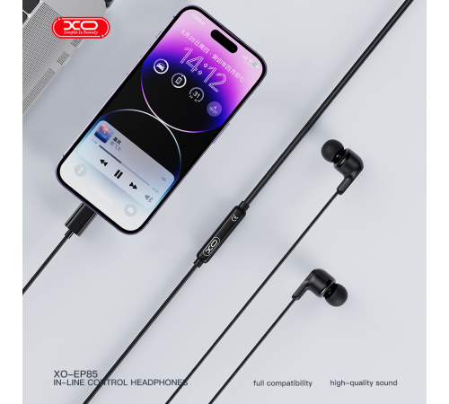 Навушники XO EP85 Crystal-Clear Calls Lightning