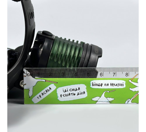 Ліхтар налобний 2188 Red light (XPE, 2*18650, Signal light, Zoom, Micro)