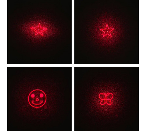 Лазерна указка ZK-2020L (LED+UV, 4 картинки, 2*AAA)