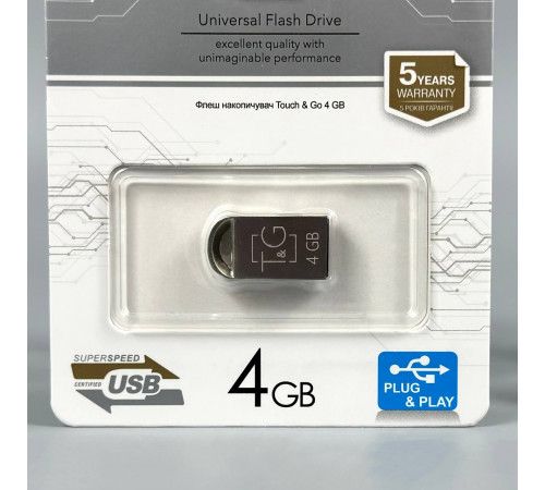 USB флеш T&G 4Gb Metal 107