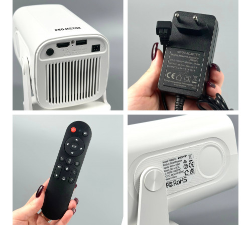Проектор HY260 Pro (Android 11, 4K, 200 Ansi, Bluetooth + WiFi6, 1080P, 1Gb+8Gb)