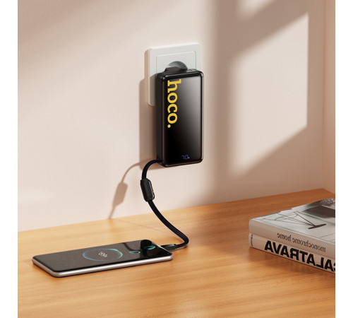 УМБ Power Bank Hoco Q45 Worrier 10000mAh 22.5W+PD20W (with EU plug+cable Type-C)