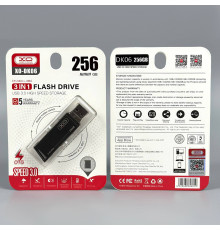 USB флеш XO DK06 256Gb 3in1 USB3.0+Lightning+Micro Швидкісна