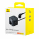 Мережевий зарядний пристрій Baseus PowerCombo Cube Power Strip 3AC+2U+2C 30W 1.5m EU Cluster Black (E00066400117-00)