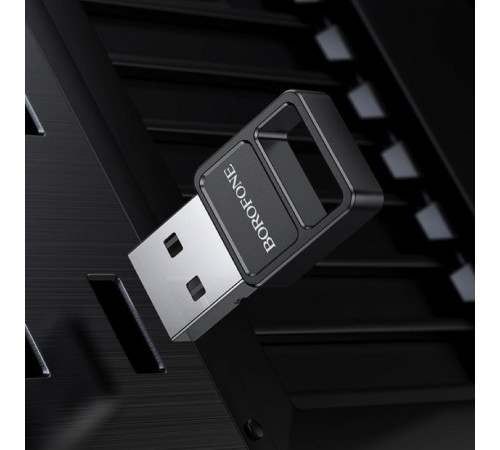 Адаптер Bluetooth BOROFONE DH8 USB BT adapter Black (6941991109652)