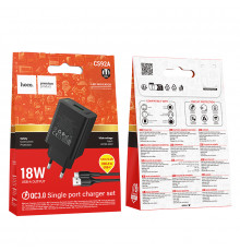 Мережевий зарядний пристрій Hoco CS92A Leader QC3.0 Type-C
