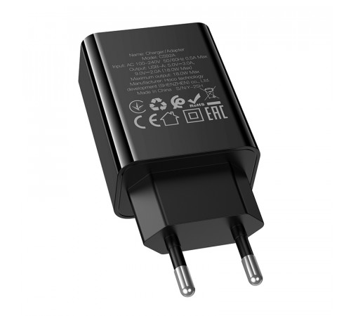 Мережевий зарядний пристрій Hoco CS92A Leader QC3.0