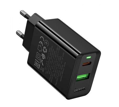 Мережевий зарядний пристрій Hoco CS94A Leader PD20W+QC3.0