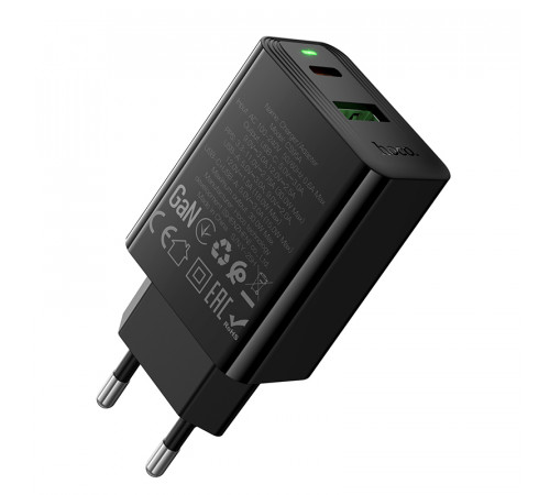 Мережевий зарядний пристрій Hoco CS95A Leader GaN PD30W+QC3.0