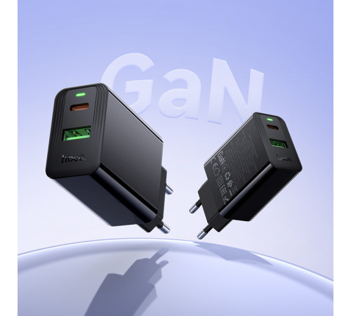 Мережевий зарядний пристрій Hoco CS95A Leader GaN PD30W+QC3.0