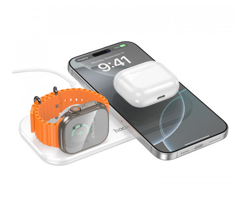 Бездротовий зарядний пристрій Hoco CW65 North 3in1 15W