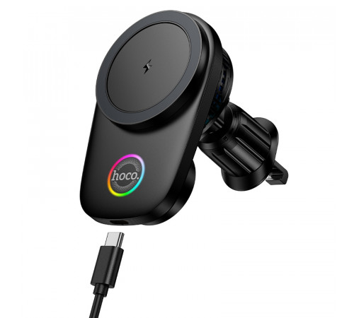 Holder Hoco HW36 Magnetic з бездротовою зарядкою 5W-15W