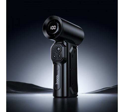 Турбовентилятор портативний Hoco HX68 Flujo 4000mAh*2 + 3 насадки (з вбуд. акум.)