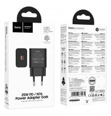 Мережевий зарядний пристрій Hoco N76 Star GaN PD25W