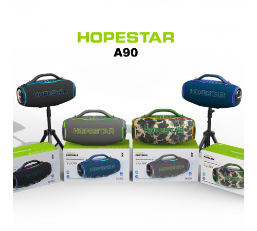 Колонка HOPESTAR A90 з мікрофоном 700W, 36000mAh (62,4*34,7*25,2 см)