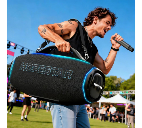 Колонка HOPESTAR A90 з мікрофоном 700W, 36000mAh (62,4*34,7*25,2 см)
