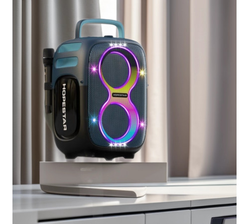 Колонка HOPESTAR PARTYONE CLUB з 2-ма мікрофонами 650W, 36000mAh (55,8*34,1*29,5 см)