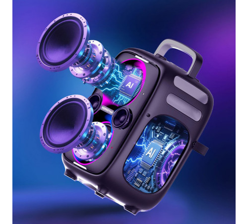 Колонка HOPESTAR PARTYONE CLUB з 2-ма мікрофонами 650W, 36000mAh (55,8*34,1*29,5 см)