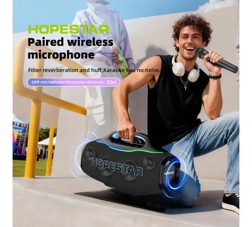 Колонка HOPESTAR S90 220W, 24000mAh (43,7*25,1*20,2 см)