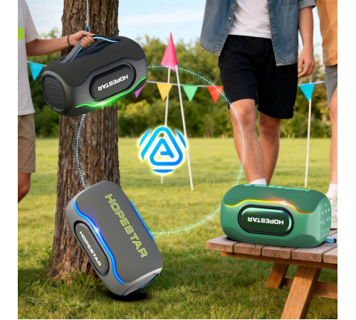 Колонка HOPESTAR P65 Club 220W, 24000mAh (11,1*11,1*11,1 см)