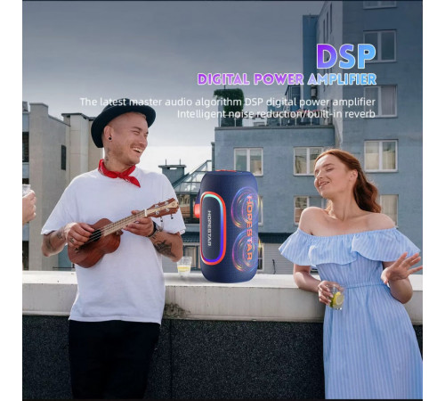 Колонка HOPESTAR P65 Club 220W, 24000mAh (11,1*11,1*11,1 см)