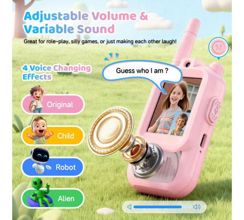 Дитяча рація з відеозвязком Video Walkie Talkie Blue+Pink (2шт)