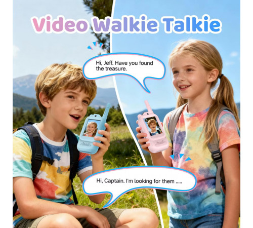 Дитяча рація з відеозвязком Video Walkie Talkie Blue+Pink (2шт)