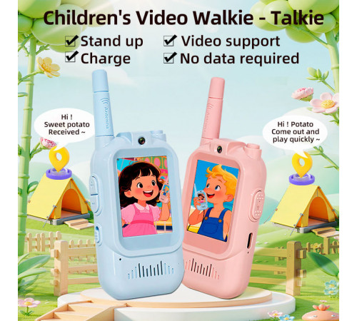 Дитяча рація з відеозвязком Video Walkie Talkie Blue+Pink (2шт)