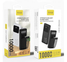 УМБ Power Bank WUW TUGI Y11 10000mAh 2.1A (with cable Type-C+Micro+Lightning+USB) з ліхтарем