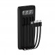 УМБ Power Bank WUW TUGI Y11 10000mAh 2.1A (with cable Type-C+Micro+Lightning+USB) з ліхтарем