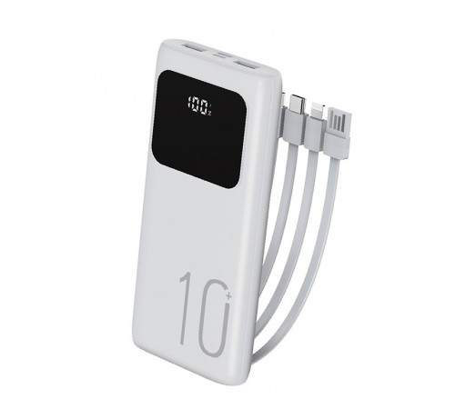 УМБ Power Bank WUW TUGI Y11 10000mAh 2.1A (with cable Type-C+Micro+Lightning+USB) з ліхтарем