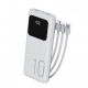 УМБ Power Bank WUW TUGI Y11 10000mAh 2.1A (with cable Type-C+Micro+Lightning+USB) з ліхтарем