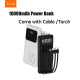 УМБ Power Bank WUW TUGI Y11 10000mAh 2.1A (with cable Type-C+Micro+Lightning+USB) з ліхтарем