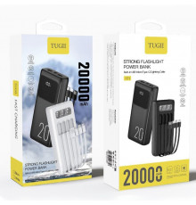 УМБ Power Bank WUW TUGI Y21 20000mAh 2.1A (with cable Type-C+Micro+Lightning+USB) з ліхтарем