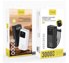 УМБ Power Bank WUW TUGI Y31 30000mAh 2.1A (with cable Type-C+Micro+Lightning+USB) з ліхтарем