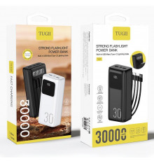 УМБ Power Bank WUW TUGI Y31 30000mAh 2.1A (with cable Type-C+Micro+Lightning+USB) з ліхтарем