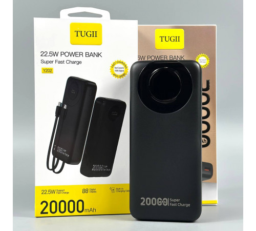 УМБ Power Bank WUW TUGI Y202 20000mAh PD22.5W (with cable Lightning+Type-C)