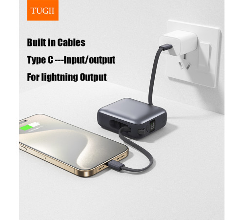 УМБ Power Bank WUW TUGI Y101 10000mAh PD22.5W (with cable Lightning+Type-C)