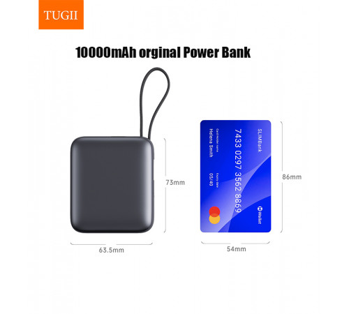 УМБ Power Bank WUW TUGI Y101 10000mAh PD22.5W (with cable Lightning+Type-C)