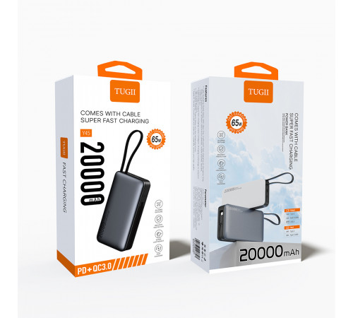 УМБ Power Bank WUW TUGI Y45 20000mAh PD65W (with cable Lightning+Type-C)