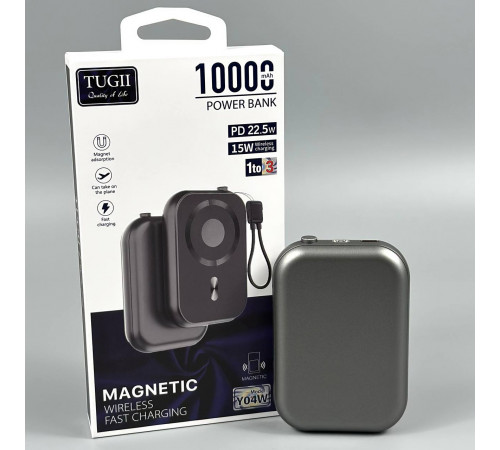 УМБ Power Bank WUW TUGII Y04W 10000mAh PD22.5W з бездротовою зарядкою (with cable Type-C to Type-C) + Watch charger