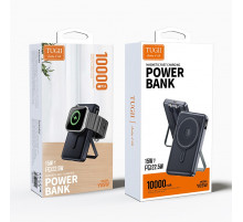 УМБ Power Bank WUW TUGII Y05W 10000mAh PD22.5W з бездротовою зарядкою (with cable Type-C+Lightning) + Watch charger та підставкою