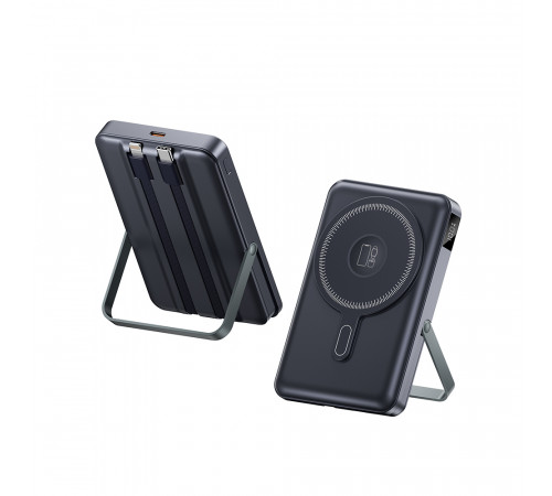 УМБ Power Bank WUW TUGII Y05W 10000mAh PD22.5W з бездротовою зарядкою (with cable Type-C+Lightning) + Watch charger та підставкою